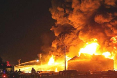 اندلاع حريق ضخم في خطوط الغاز الكبرى بإيران