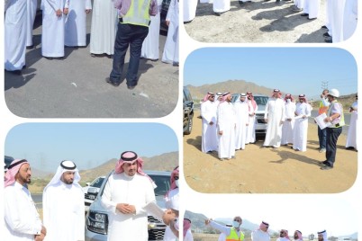 محافظ محايل ومدير عام فرع وزارة النقل يقفوا على مشروع ازدواجية طريق "محايل بحر أبو سكينة"