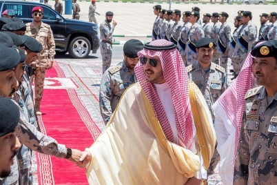سمو أمير منطقة الجوف يزور قيادة حرس الحدود بمحافظة القريات