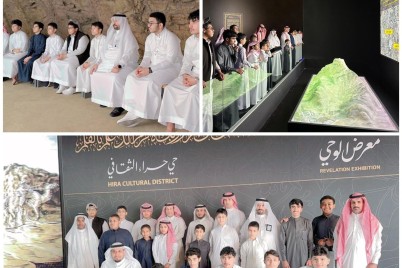 أبناء الشهداء بتعليم مكة في زيارة لمعرض الوحي